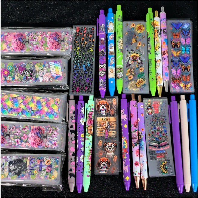 Wholesale Random Stickers 20/50/100pcs UV DTF Wraps & Cartoon Random Styles Bookmark Stickers for Crafts